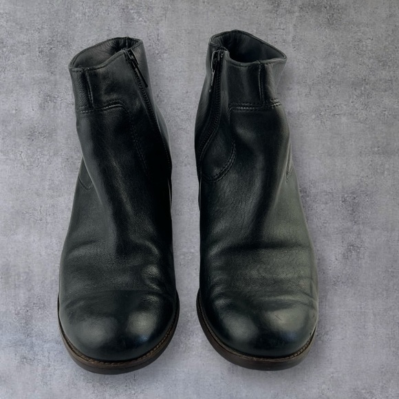 Paul Green Dexter Leather Mid Heel Ankle Bootie Boot Sz:6.5 - Picture 3 of 8